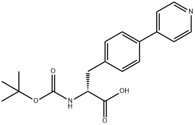 D-Phenylalanine, N-[(1,1-dimethylethoxy)carbonyl]-4-(4-pyridinyl)- Structural