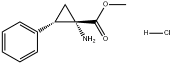 Cyclopropanecarboxylic acid, 1-amino-2-phenyl-, methyl ester, hydrochloride, trans- Structural