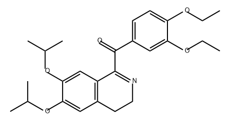 Methanone, (3,4-diethoxyphenyl)[3,4-dihydro-6,7-bis(1-methylethoxy)-1-isoquinolinyl]- Structural