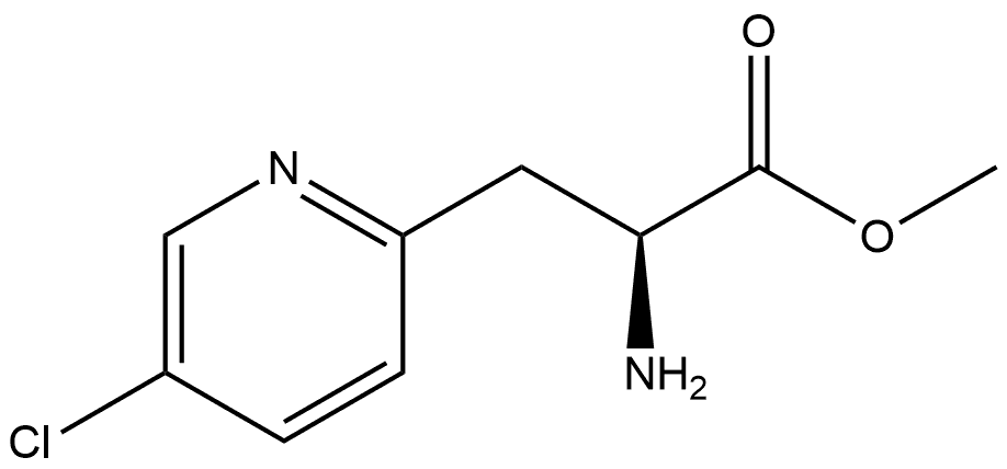 2-Pyridinepropanoic acid, α-amino-5-chloro-, methyl ester, (αS)- Structural