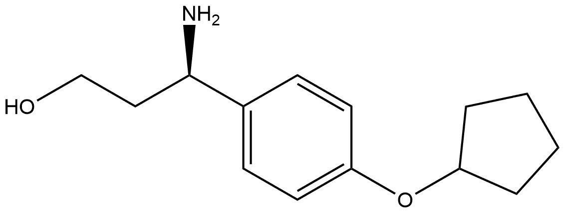 Benzenepropanol, γ-amino-4-(cyclopentyloxy)-, (γR)- Structural