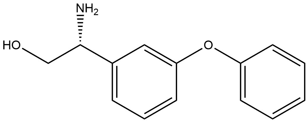 Benzeneethanol, β-amino-3-phenoxy-, (βR)- Structural