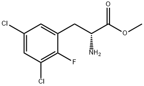 methyl (2R)-2-amino-3-(3,5-dichloro-2-fluorophenyl)propanoate Structural