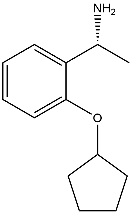 Benzenemethanamine, 2-(cyclopentyloxy)-α-methyl-, (αR)- Structural