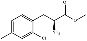 L-Phenylalanine, 2-chloro-4-methyl-, methyl ester Structural
