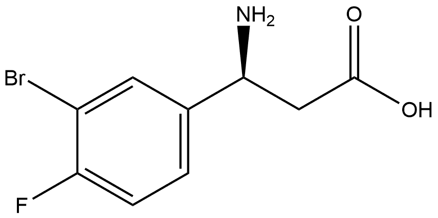 Benzenepropanoic acid, β-amino-3-bromo-4-fluoro-, (βS)- Structural