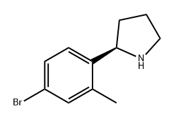 Pyrrolidine, 2-(4-bromo-2-methylphenyl)-, (2R)- Structural
