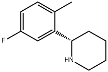 Piperidine, 2-(5-fluoro-2-methylphenyl)-, (2S)- Structural