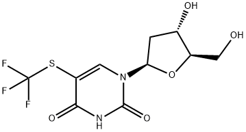 Uridine, 2'-deoxy-5-[(trifluoromethyl)thio]- (9CI) Structural