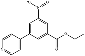 Ethyl 3-nitro-5-(pyridin-4-yl)benzoate Structural