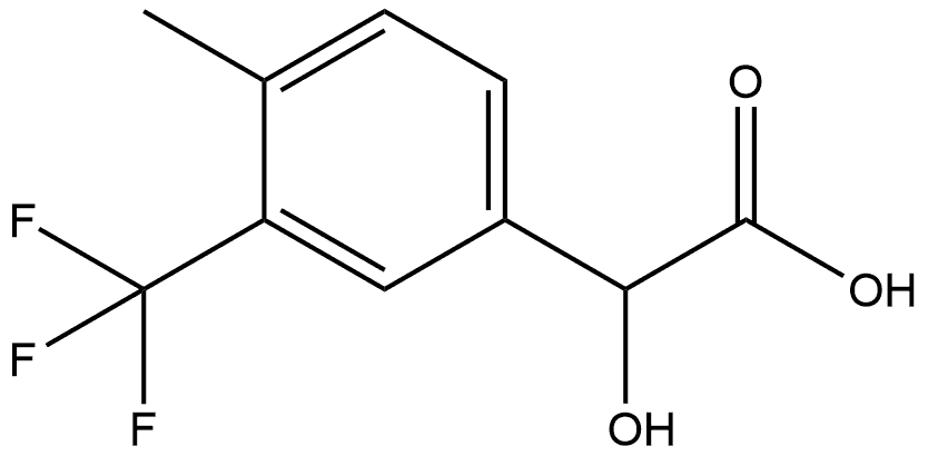 Benzeneacetic acid, α-hydroxy-4-methyl-3-(trifluoromethyl)- Structural
