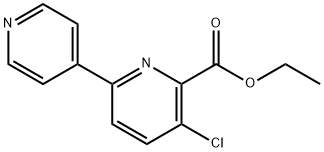 Ethyl 3-chloro-6-(pyridin-4-yl)picolinate Structural