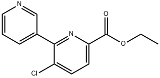 Ethyl 5-chloro-6-(pyridin-3-yl)picolinate Structural