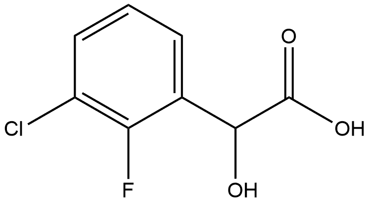 Benzeneacetic acid, 3-chloro-2-fluoro-α-hydroxy- Structural