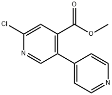 Methyl 2-chloro-5-(pyridin-4-yl)isonicotinate Structural