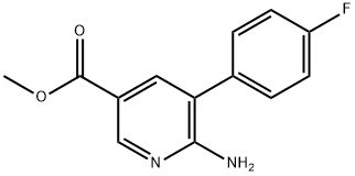 Methyl 6-amino-5-(4-fluorophenyl)nicotinate Structural