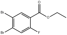 Ethyl 4,5-dibromo-2-fluorobenzoate Structural
