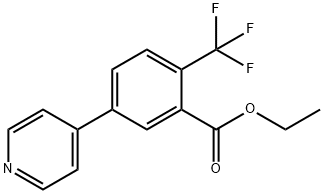 Ethyl 5-(pyridin-4-yl)-2-(trifluoromethyl)benzoate Structural