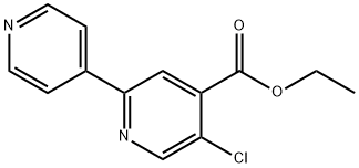 Ethyl 5-chloro-2-(pyridin-4-yl)isonicotinate Structural