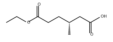 Hexanedioic acid, 3-methyl-, 6-ethyl ester, (3R)- Structural