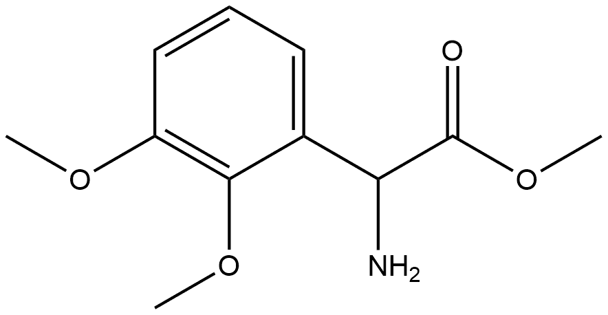 Benzeneacetic acid, α-amino-2,3-dimethoxy-, methyl ester Structural