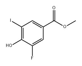 Benzoic acid, 3-fluoro-4-hydroxy-5-iodo-, methyl ester Structural