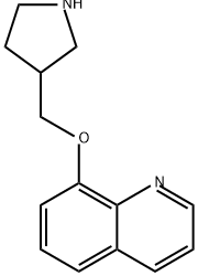 Quinoline, 8-(3-pyrrolidinylmethoxy)- Structural