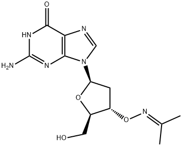 Guanosine, 2'-deoxy-3'-O-[(1-methylethylidene)amino]- Structural