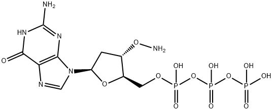 Guanosine 5'-(tetrahydrogen triphosphate), 3'-O-amino-2'-deoxy- Structural