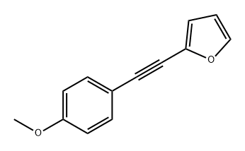 Furan, 2-[2-(4-methoxyphenyl)ethynyl]- Structural