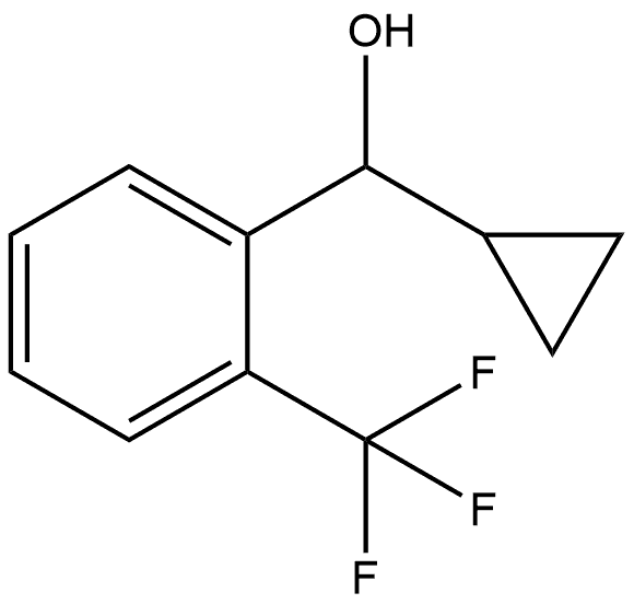 Benzenemethanol, α-cyclopropyl-2-(trifluoromethyl)- Structural