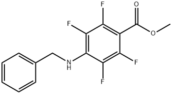 Benzoic acid, 2,3,5,6-tetrafluoro-4-[(phenylmethyl)amino]-, methyl ester Structural