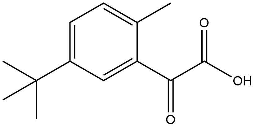Benzeneacetic acid, 5-(1,1-dimethylethyl)-2-methyl-α-oxo- Structural