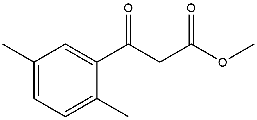 Benzenepropanoic acid, 2,5-dimethyl-β-oxo-, methyl ester Structural