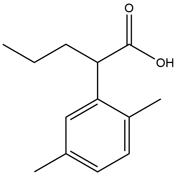 Benzeneacetic acid, 2,5-dimethyl-α-propyl- Structural