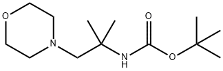 tert-butyl 2-methyl-1-morpholinopropan-2-ylcarbamate Structural