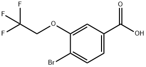 Benzoic acid, 4-bromo-3-(2,2,2-trifluoroethoxy)- Structural