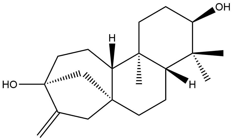 Kaur-16-ene-3,13-diol, (3α,5α,8β,9α,10β,13β)- (9CI) Structural