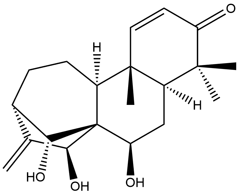 Kaura-1,16-dien-3-one, 7,14,15-trihydroxy-, (7α,14R,15α)- (9CI) Structural