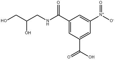 rac-N-(2,3-Dihydroxypropyl)-5-nitroisophthalamic acid Structural