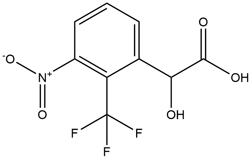 Benzeneacetic acid, α-hydroxy-3-nitro-2-(trifluoromethyl)- Structural