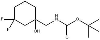 TERT-BUTYL ((3, 3-DIFLU0R0-1-HYDROXYCYCLOHEXYL)METHYL)CAR BAMATE Structural