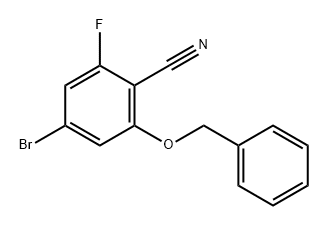 Benzonitrile, 4-bromo-2-fluoro-6-(phenylmethoxy)- Structural