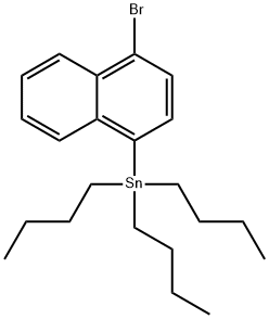 Stannane, (4-bromo-1-naphthalenyl)tributyl- Structural