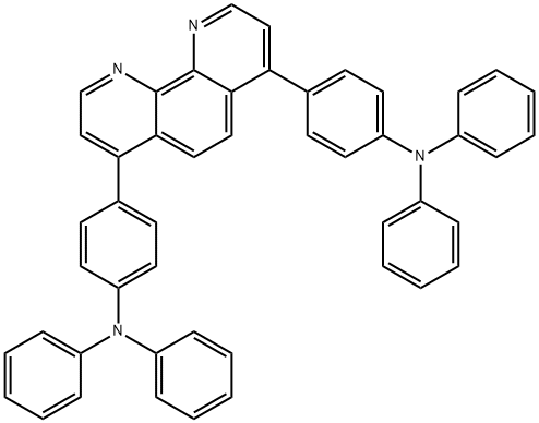Benzenamine, 4,4'-(1,10-phenanthroline-4,7-diyl)bis[N,N-diphenyl- Structural