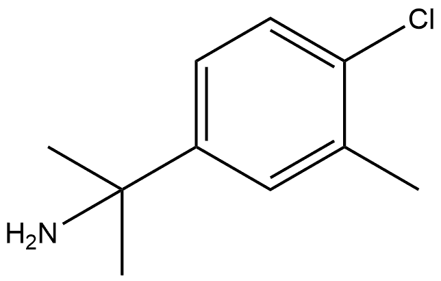 Benzenemethanamine, 4-chloro-α,α,3-trimethyl- Structural