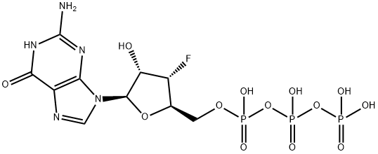 Guanosine 5'-(tetrahydrogen triphosphate), 3'-deoxy-3'-fluoro- Structural