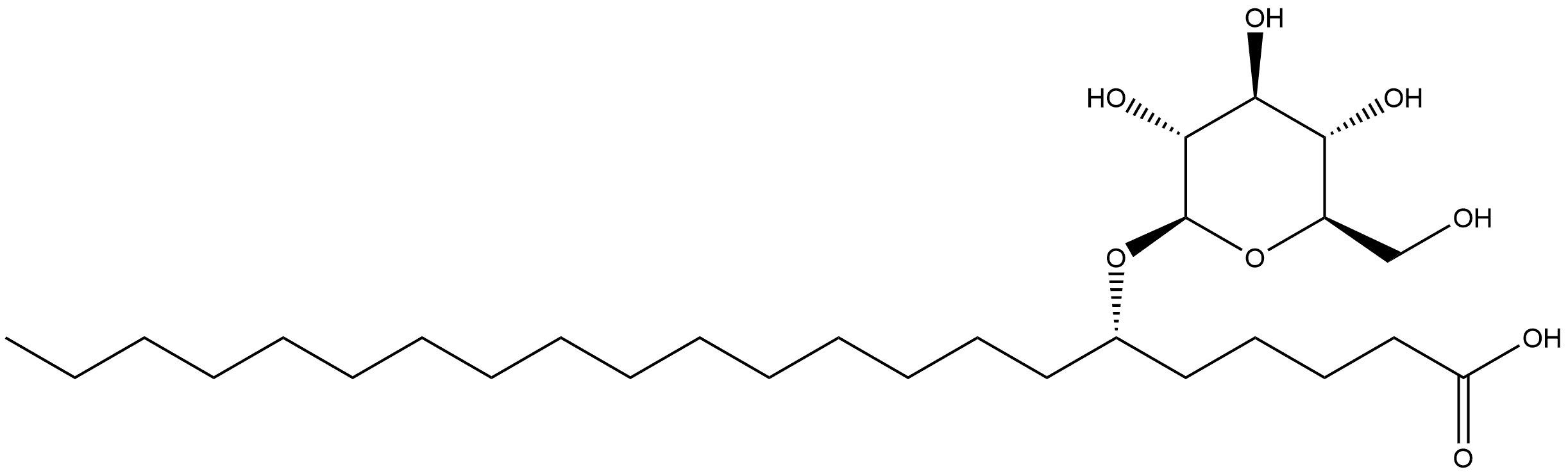 Docosanoic acid, 6-(β-D-glucopyranosyloxy)-, (6S)- Structural