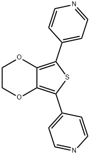 Pyridine, 4,4'-(2,3-dihydrothieno[3,4-b]-1,4-dioxin-5,7-diyl)bis- Structural