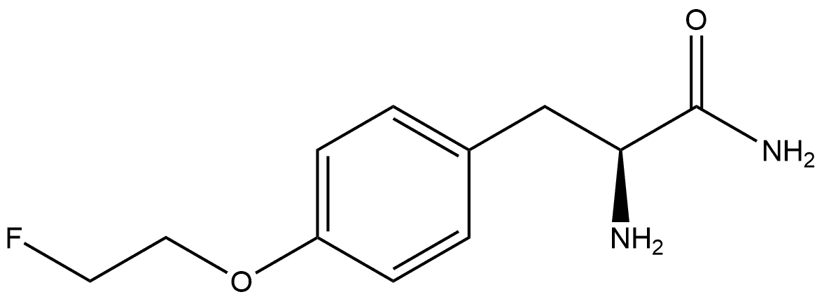 Benzenepropanamide, α-amino-4-(2-fluoroethoxy)-, (αS)- Structural
